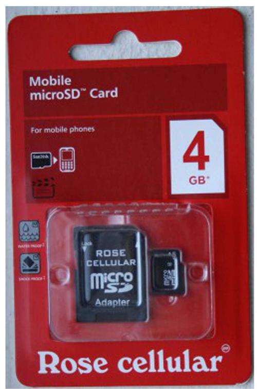 Rose cellular 4GB MicroSD