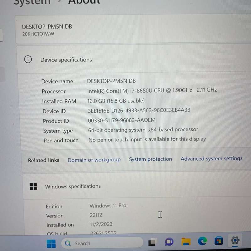 Lenovo ThinkPad X1 Carbon 14`  - Gen 6 - i7 8th Gen - 16GB RAM - 512 SSD