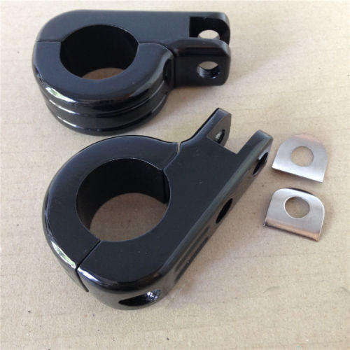 Harley Davidson Black foot peg P-Clamps