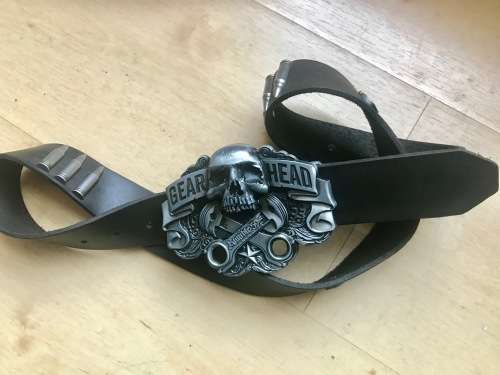 Bikers real leather belt