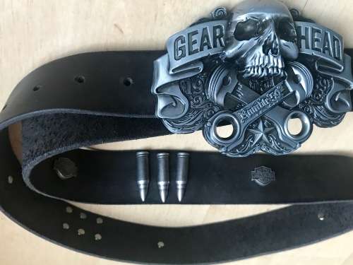 Bikers real leather belt