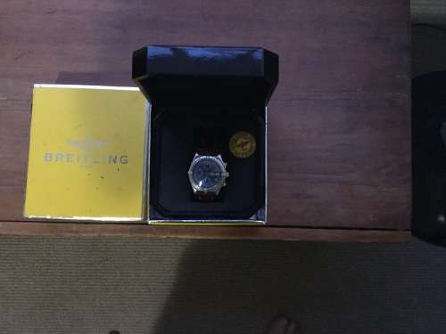 Breitling chronomat watch in good condition original box(damaged) no papers Rolex Omega Panerai