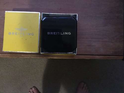 Breitling chronomat watch in good condition original box(damaged) no papers Rolex Omega Panerai