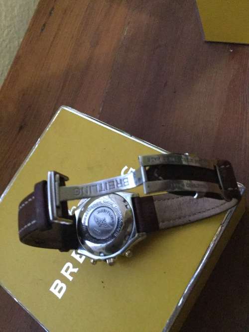 Breitling chronomat watch in good condition original box(damaged) no papers Rolex Omega Panerai