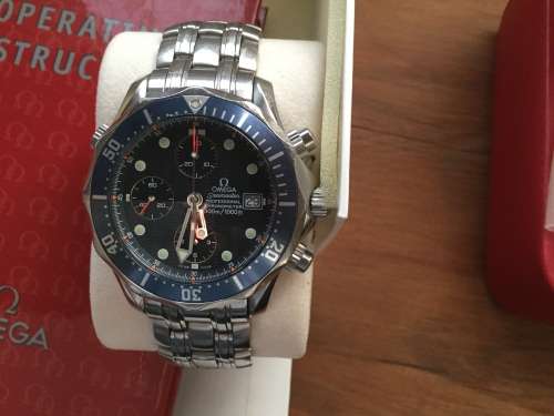 Omega Seamaster Chronodiver watch very good condition with box and papers Rolex Breitling Tag Heuer