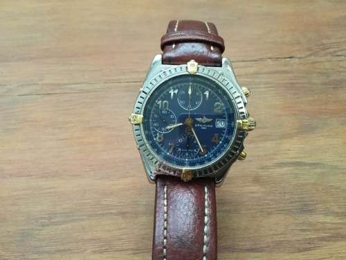 Breitling chronomat watch in good condition original box(damaged) no papers Rolex Omega Panerai