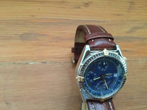Breitling chronomat watch in good condition original box(damaged) no papers Rolex Omega Panerai