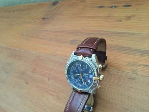 Breitling chronomat watch in good condition original box(damaged) no papers Rolex Omega Panerai
