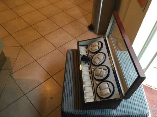 Automatic Watch winder 8 piece cosmetically in good condition omega Rolex Breitling
