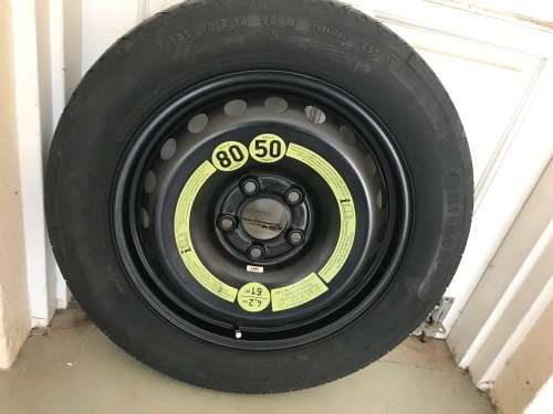 Mercedes Benz vehicle Space Saver Spare Tyre Tire Donut T 125/90 R16 CST17 C Class bmw Audi
