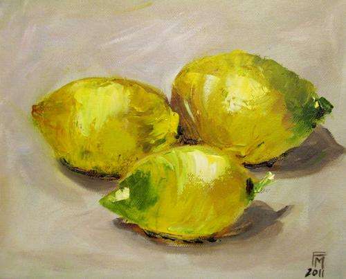 Three Yellow Lemons