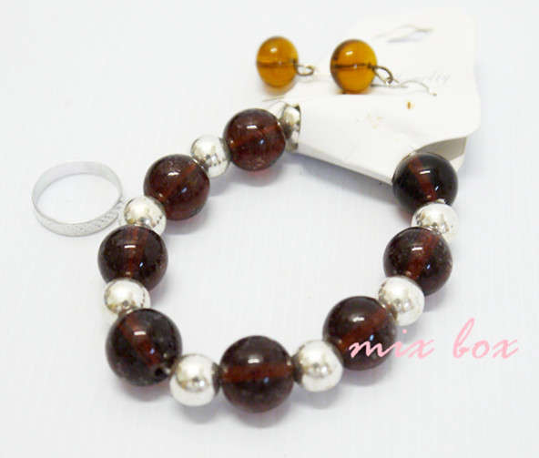 3pcs Set Ring,Bracelet,Earring
