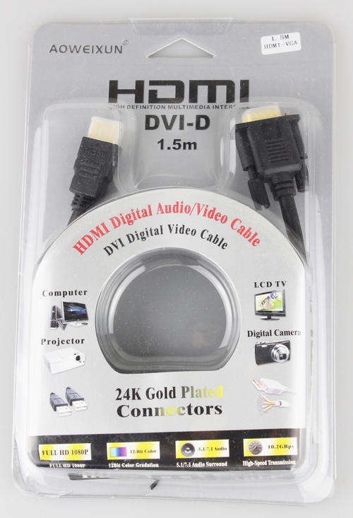 HDMI-VGA Cable, Length: 1.5m