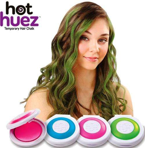 Four-Pack of Hot Huez Press-N-Slide Hair Chalk