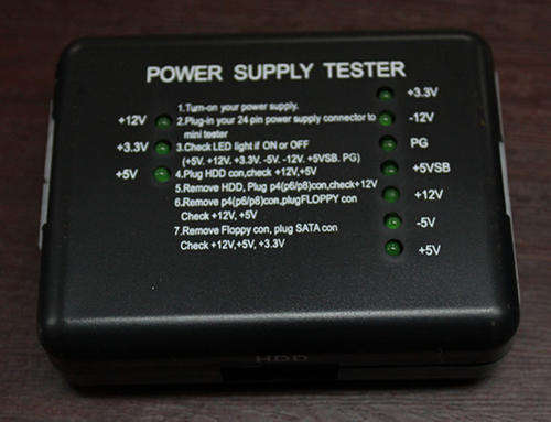 ATX PC Power Supply Mini Tester