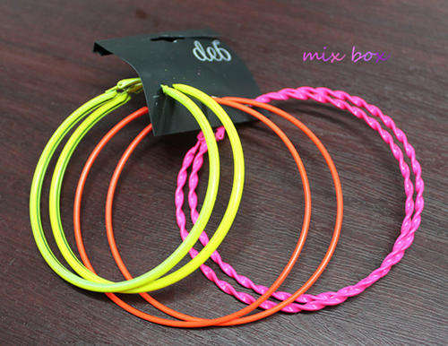 Stunning 3 pairs shocking color Earring