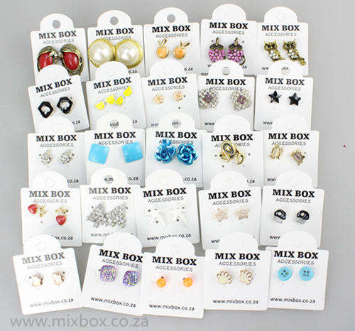 MIX BOX - Stunning Plastic Stud Earrings