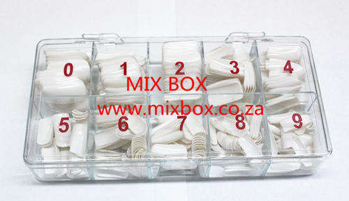 MIX BOX - 500pcs Full Nail Tips - Nature