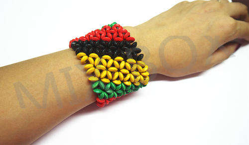STUNNING COLORFUL WOOD BRACELET WHOLESALE
