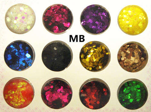 The Nail Art - 12 Colors Big Hexagonal Nail Decoration