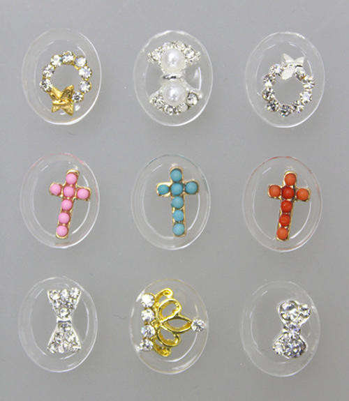 The Nail Art - 9 grid diamond nail art