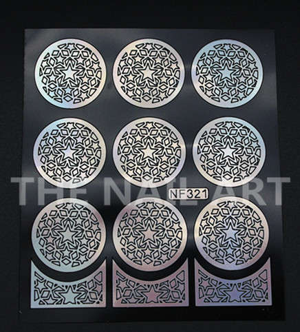 Stencil Sticker Nail Art Accessories Decoration NF321