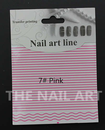 Nail Art Line Sticker - 7# Pink