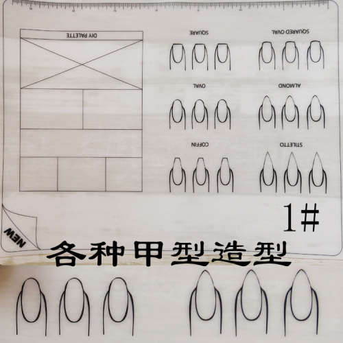 The Nail Art - Silicone Nail Art Mat 1#