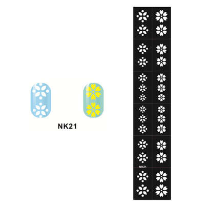 Stencil Sticker Nail Art Accessories Decoration NK21