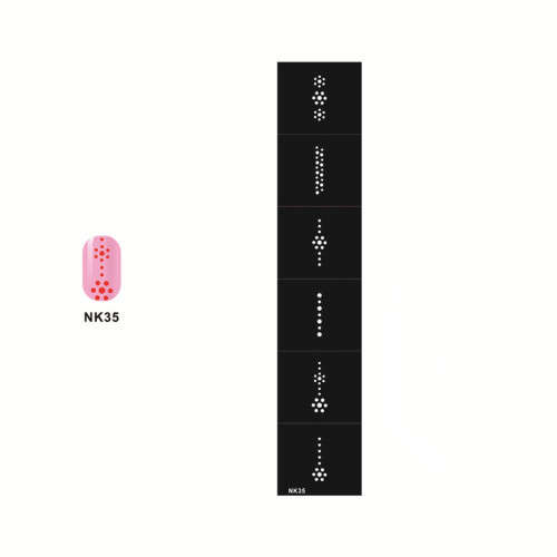 Stencil Sticker Nail Art Accessories Decoration NK35