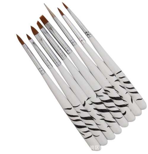The Nail Art -8pcs Acrylic+Gel Brush