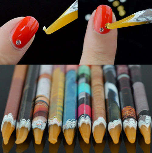 The Nail Art - Hot Fix Rhinestone Gem Picker Upper Pen, crystal nail art tool