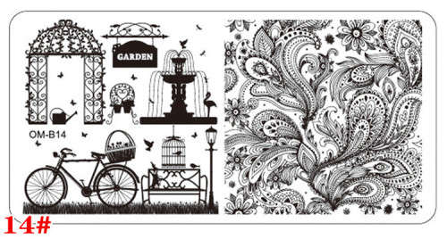 The Nail Art - OM-B14 Nail Stamping Plate
