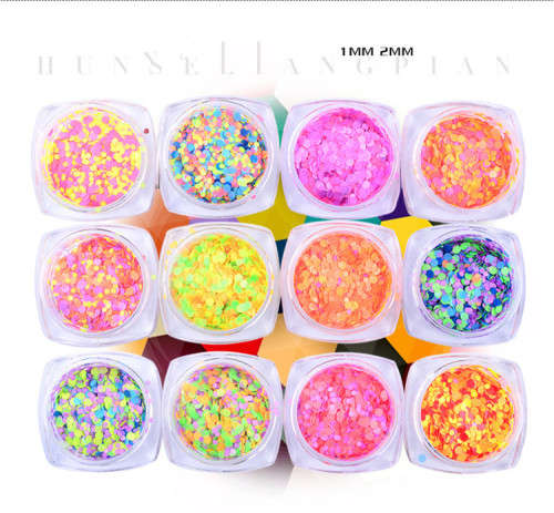 The Nail Art - 12pcs Round Sequins Nail Decoration