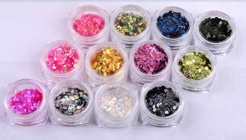 The Nail Art - 12pcs Fish Scales Sequins Nail Decoration