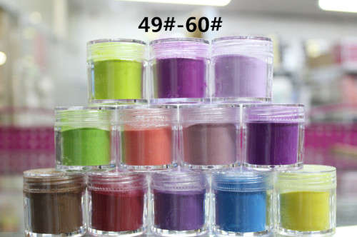 The Nail Art - Color Acrylic Powder 10g Each Mix12 colors A box 49-60