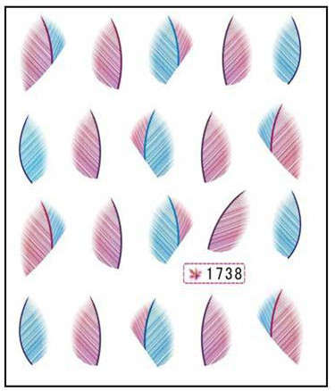 The Nail Art - Feather Sticker 1738