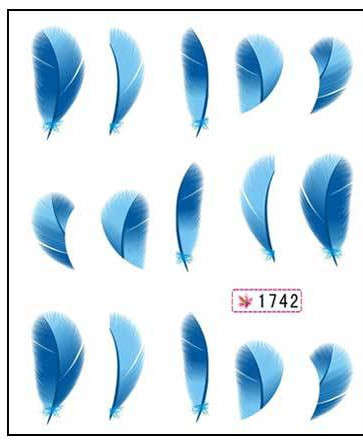 The Nail Art - Feather Sticker 1742