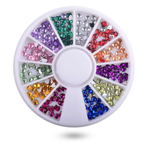 The Nail Art - Acrylic love color 3mm jewelry turntable