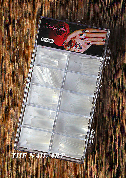 The Nail Art - Full Nail 100pcs 4# clear