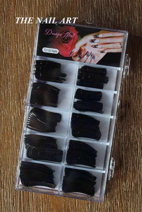 The Nail Art - Nail Tips 100pcs 3# black
