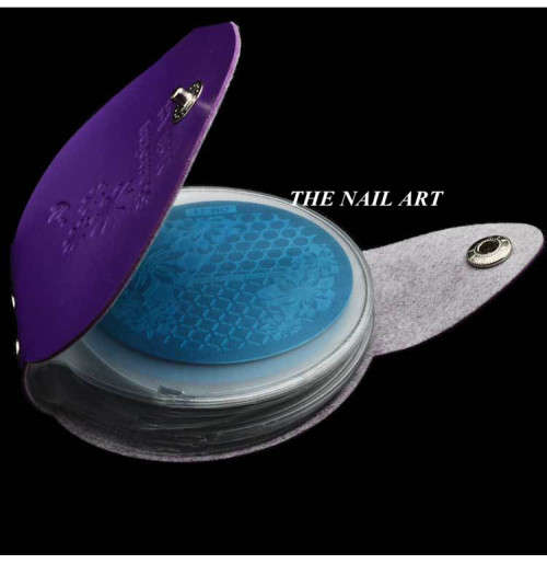 The Nail Art - Round Small Stamping Plate Wallet NP010