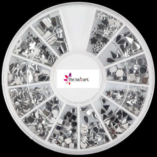 The Nail Art - Silver flat bottom profiled diamond drill