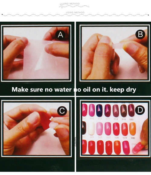 The Nail Art -  Nail tools A film mud transparent clay practice frame fixed plastic color card rubbe