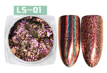 The Nail Art - Fireworks Chrome Powder 2g with brush LS01