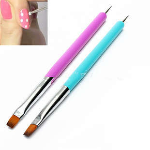 The Nail Art - Flat pen pen point pen point pen with dual pen