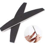 THE NAIL ART - Black Half Moon Shape Nail Filer
