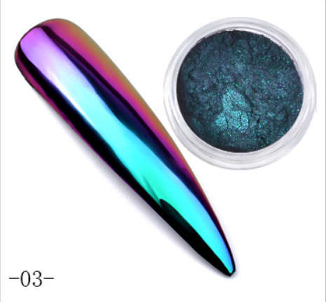 The Nail Art - Neon Chrome Powder 5g with brush - 3