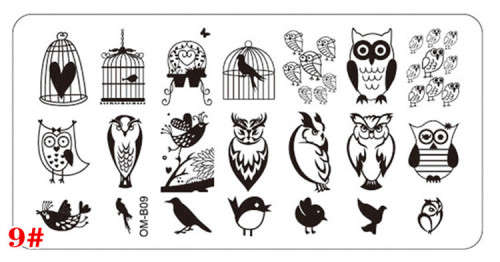 The Nail Art - OMB09 Nail Stamping Plate