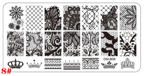 The Nail Art - OMB08 Nail Stamping Plate